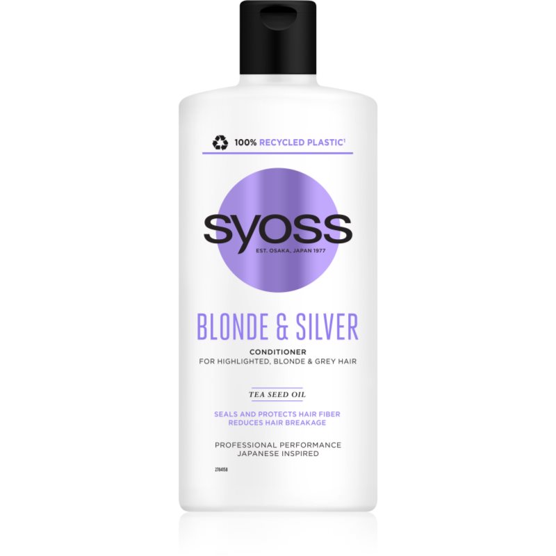 Syoss Blonde & Silver Balsam pentru părul blong și gri 440 ml