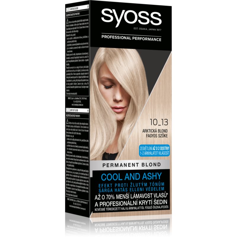 Syoss Color Culoare permanenta pentru par culoare 10-13 Arctic Blond 1 buc