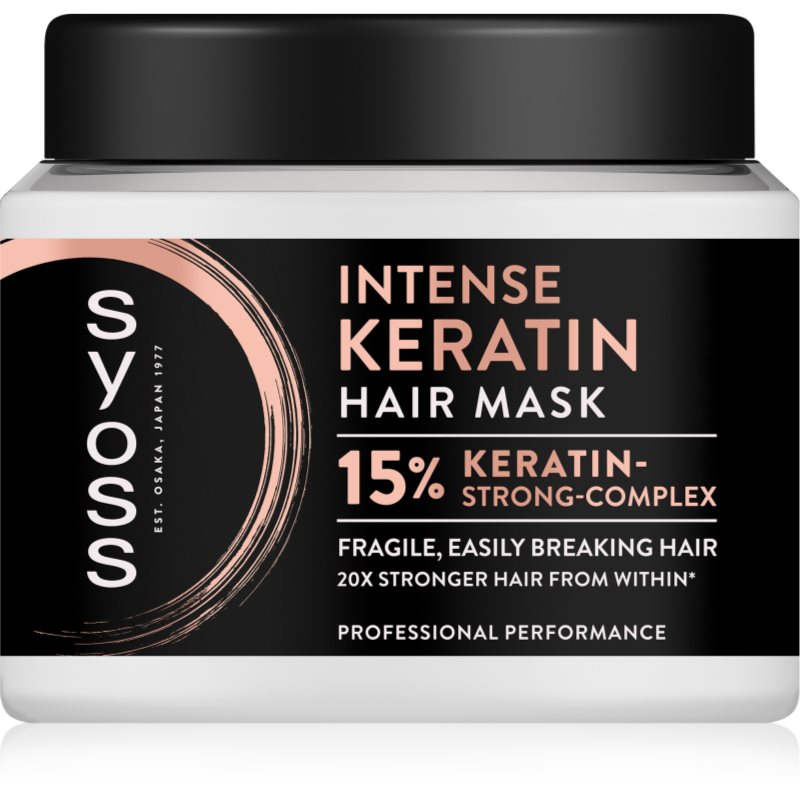 Syoss Intense Keratin mască hidratantă pentru păr cu keratina 400 ml