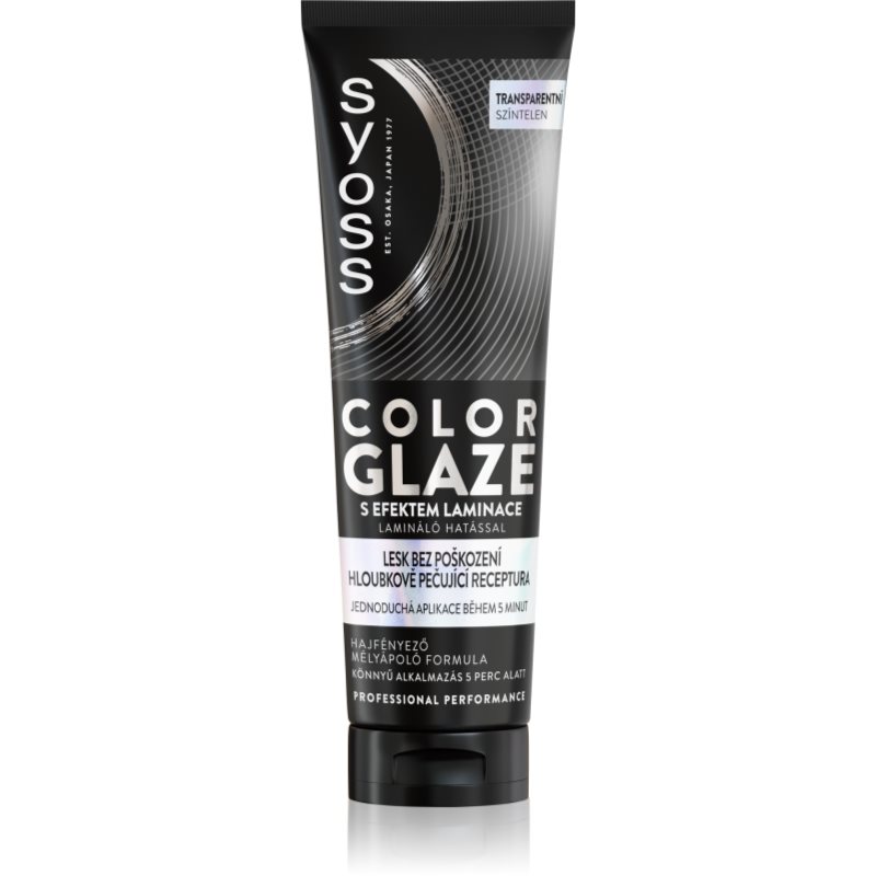 Syoss Intense Glaze Color vopsea de par tonifianta pentru stralucire culoare Transparent 130 ml