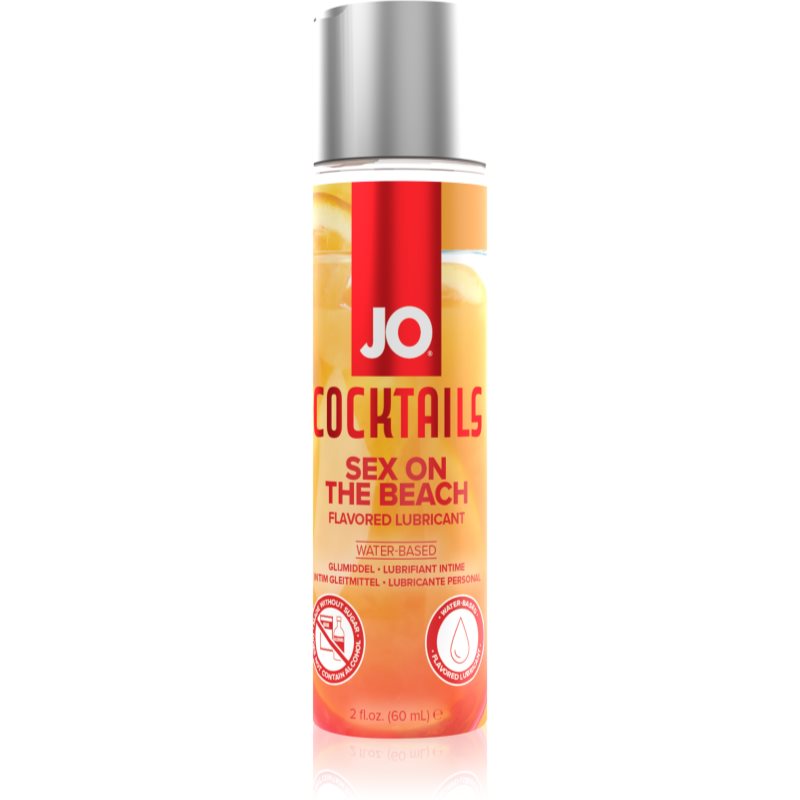 System JO H2O Cocktails Sex on the Beach gel lubrifiant cu aromă 60 ml