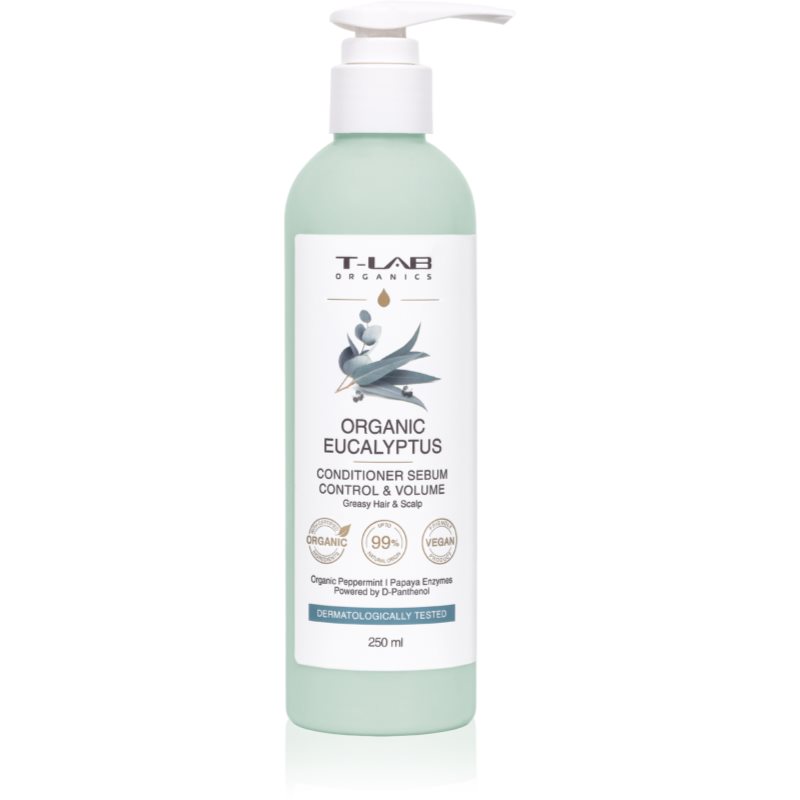 T-LAB Organics Eucalyptus Sebum Control & Volume Conditioner conditioner pentru volum pentru par gras