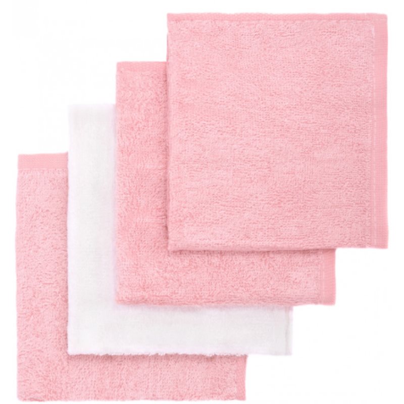 T-TOMI BIO Bamboo Baby Washcloths Balsam de spalat Pink 25 x 25 cm 4 buc