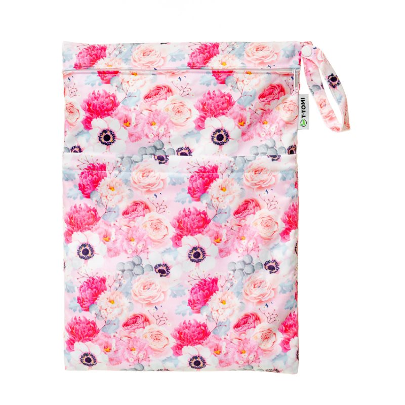 T-TOMI Wet Bag Flowers sac impermeabil