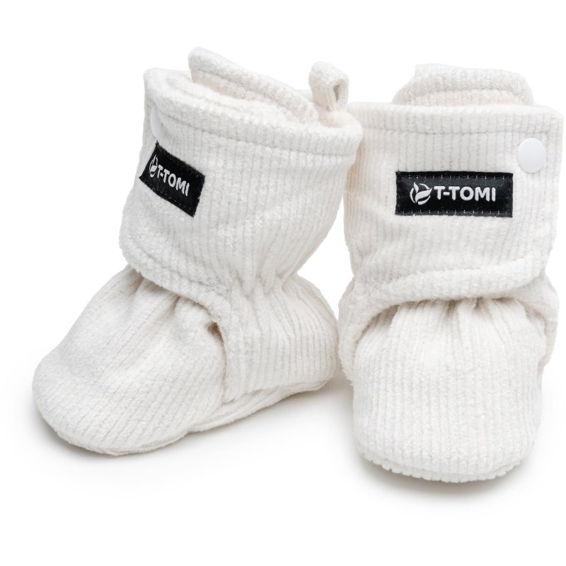 T-TOMI Booties Cream botoșei pentru copii