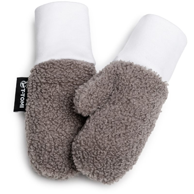 T-TOMI TEDDY Gloves Grey mănuși pentru nou-nascuti si copii