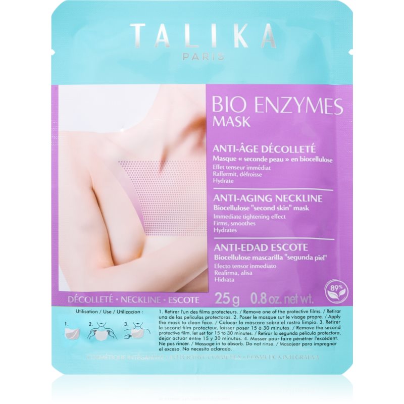 Talika Bust Phytoserum mască textilă iluminatoare decolteul si bustul 25 g