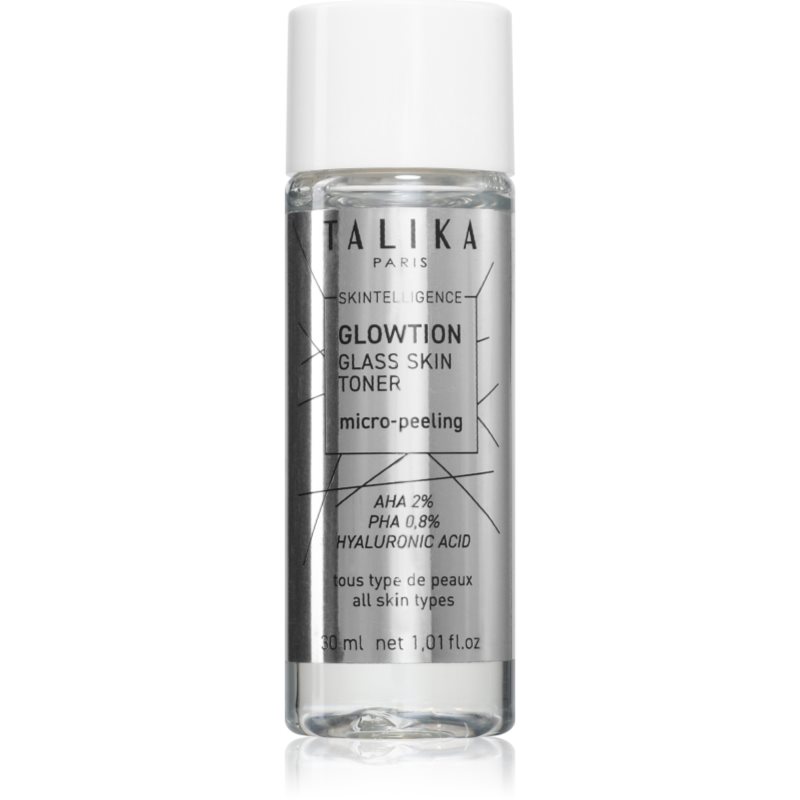 Talika Skintelligence Glowtion lapte de corp exfoliant cu acid hialuronic 30 ml