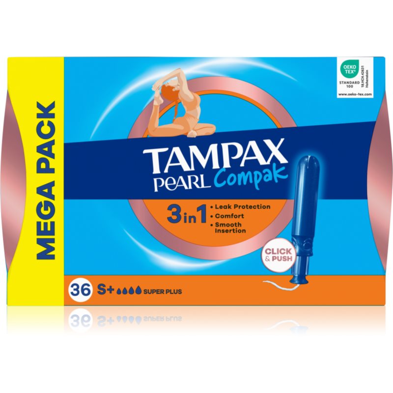 Tampax Pearl Compak Super Plus tampoane cu aplicator 36 buc