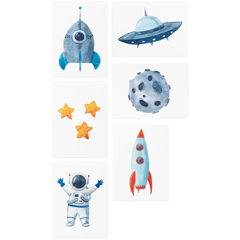 TATTonMe Temporary Tattoos Set Space tatuaj pentru copii