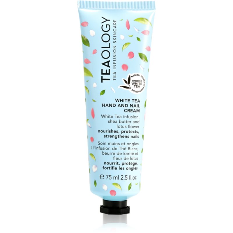 Teaology White Tea Hand and Nail Cream cremă hidratantă pentru mâini și unghii 75 ml