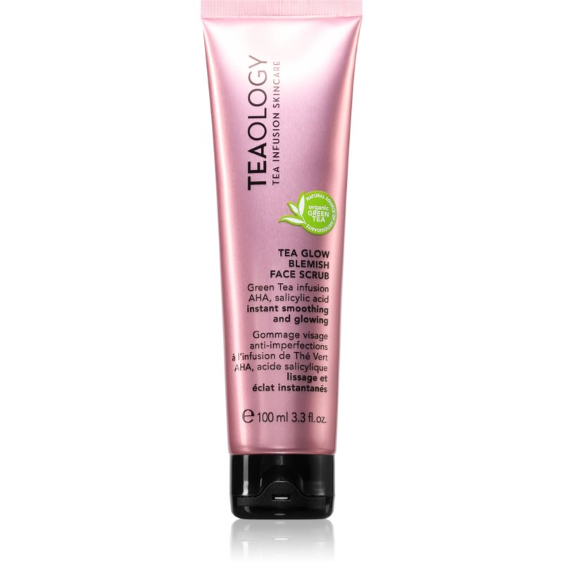 Teaology Tea Glow Blemish Face Scrub demachiant cu efect de peenling impotriva imperfectiunilor pielii 100 ml