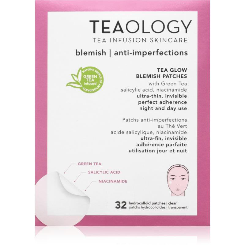 Teaology Tea Glow Blemish Patch plasturi pentru piele problematică impotriva acneei 32 buc