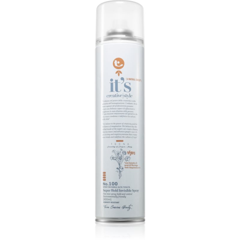 Tecna It's Creative Style Super Hold Invisible Spray fixativ cu fixare puternică 400 ml