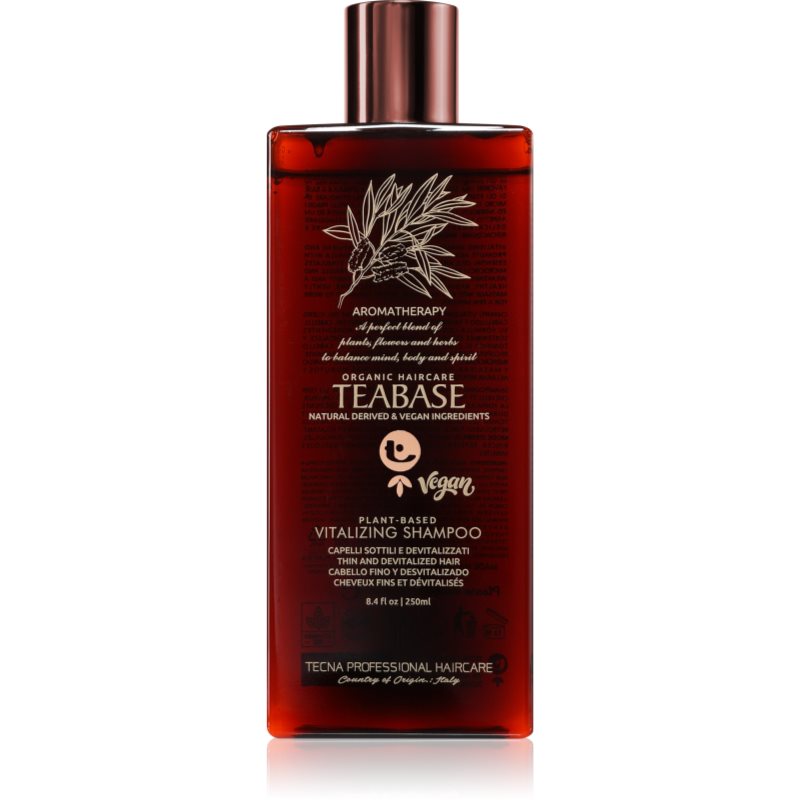 Tecna Teabase Vitalizing Shampoo Șampon pentru păr fin, slab și casant 250 ml