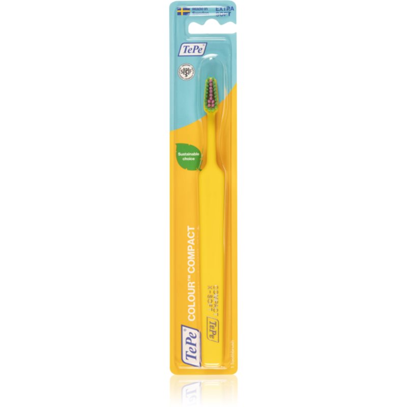 TePe Colour Compact X-Soft perie de dinti Yellow 1 buc