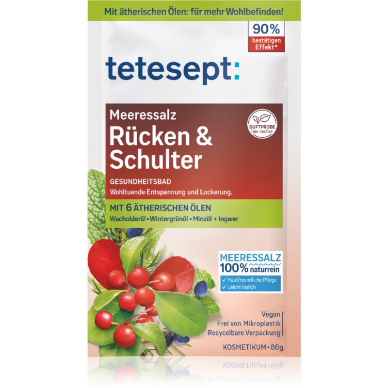 Tetesept Sea Bath Salt Back and Shoulder Muscles sare de baie calmanta