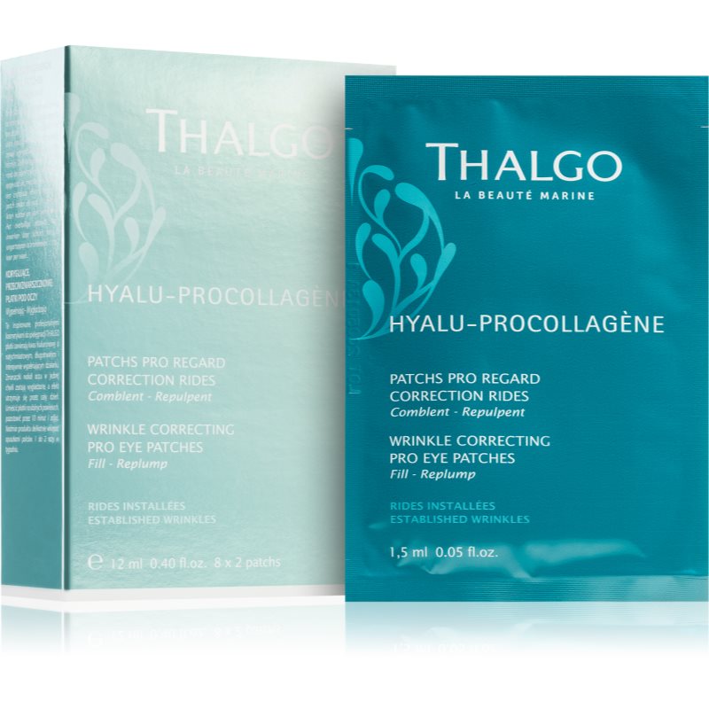 Thalgo Hyalu-Procollagen Wrinkle Correcting Pro Eye Patches mască pentru ochi, cu efect de netezire 8x2 buc