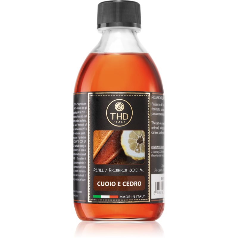 THD Ricarica Cuoio E Cedro reumplere în aroma difuzoarelor 300 ml