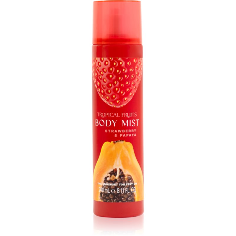 The Somerset Toiletry Co. Tropical Fruits Strawberry &amp; Papaya Body Mist pentru corp si par 240 ml