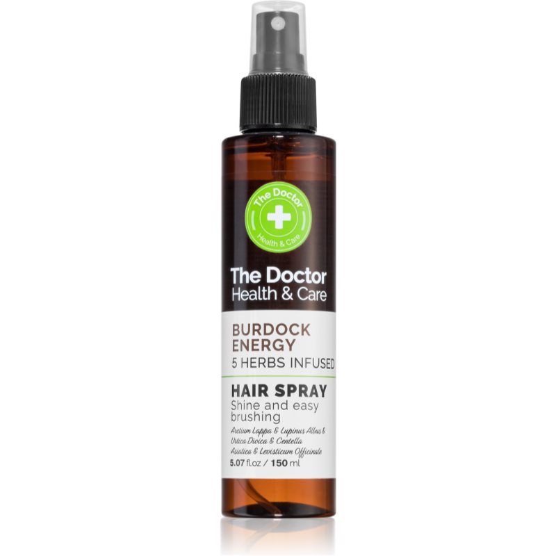 The Doctor Burdock Energy 5 Herbs Infused spray care nu necesita clatire pentru păr 150 ml
