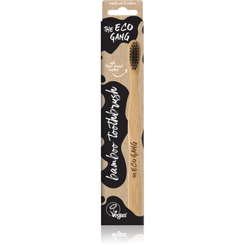 The Eco Gang Bamboo Toothbrush medium perie de dinti mediu