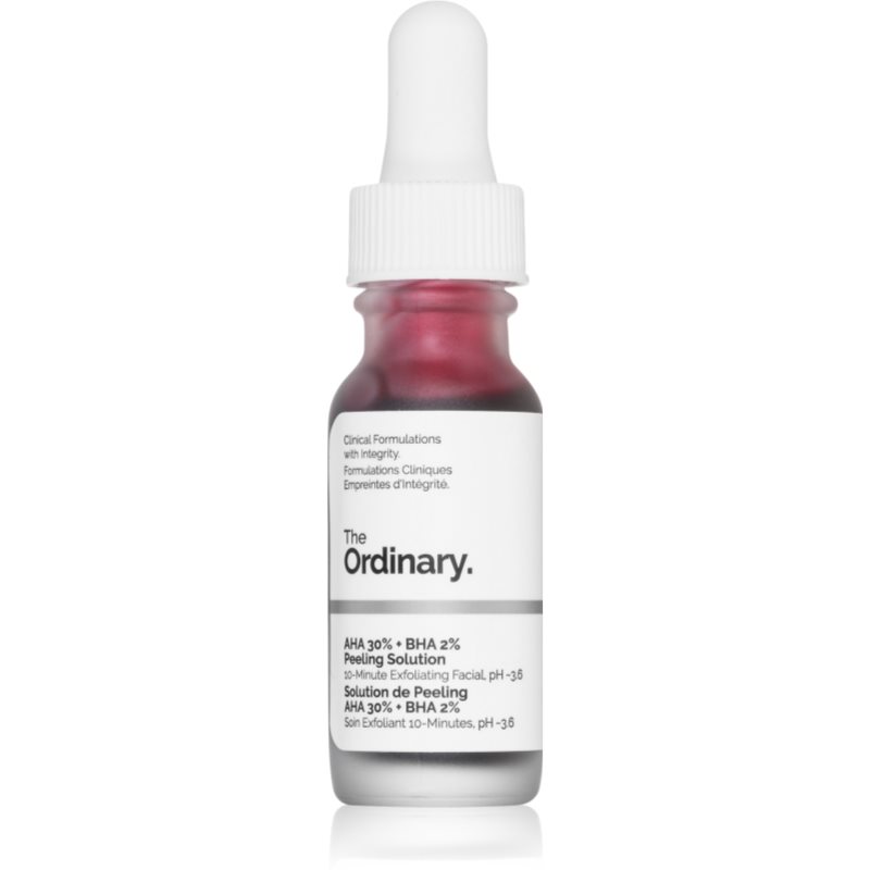 The Ordinary AHA 30% + BHA 2% Peeling Solution solutie cu efect exfoliant 15 ml