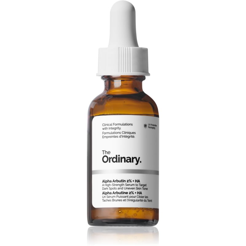 The Ordinary Alpha Arbutin 2% + HA ser facial cu efect iluminator cu acid hialuronic 30 ml