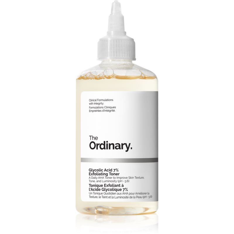 The Ordinary Glycolic Acid 7% Exfoliating Toner loțiune tonică exfoliantă 240 ml