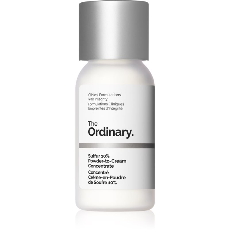 The Ordinary Sulfur 10% Powder-to-Cream Concentrate tratament topic pentru acnee 5 g