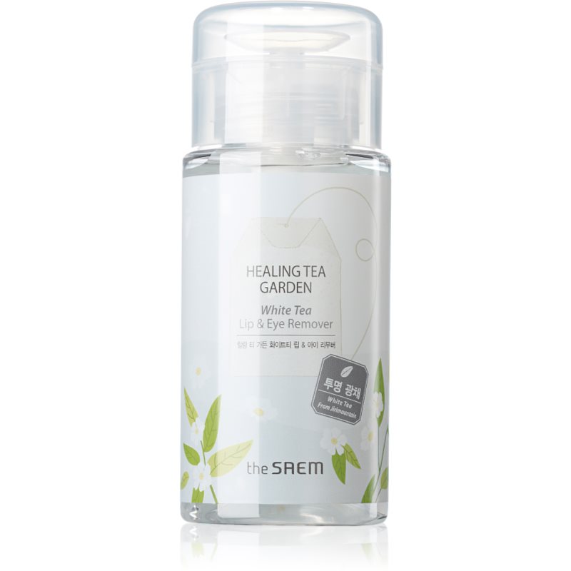 The Saem Healing Tea Garden White Tea demachiant pentru ochi si buze pentru piele sensibilă 150 ml