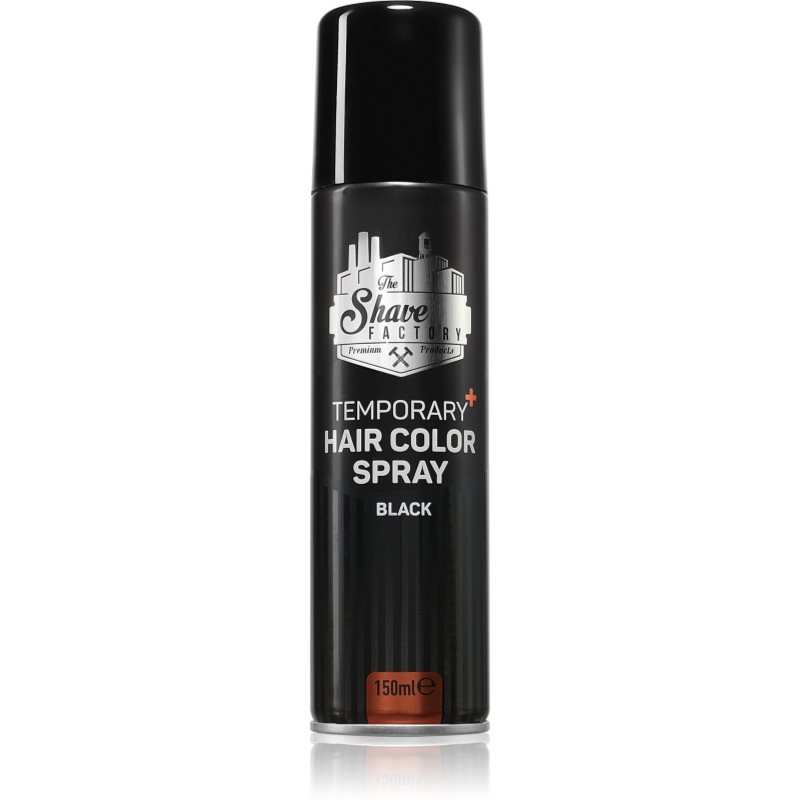 The Shave Factory Temporary Hair Color Spray spray pentru păr culoare Black 150 ml