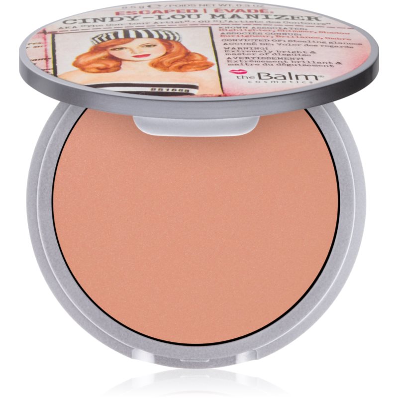 theBalm Lou Manizer Luminizer corector iluminator, pudra cu efect de stralucire si fard de ochi intr-unul singur culoare Cindy 8.5 g
