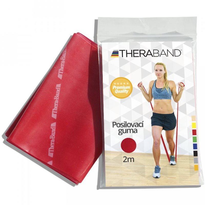 Thera-Band Resistance Bands 2 m elastic pentru exerciții de rezistență rezistență 1,7 kg (Medium) 1 buc