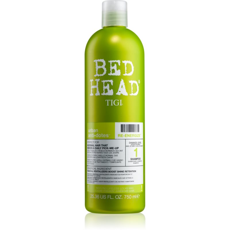 TIGI Bed Head Urban Antidotes Re-energize șampon pentru par normal 750 ml