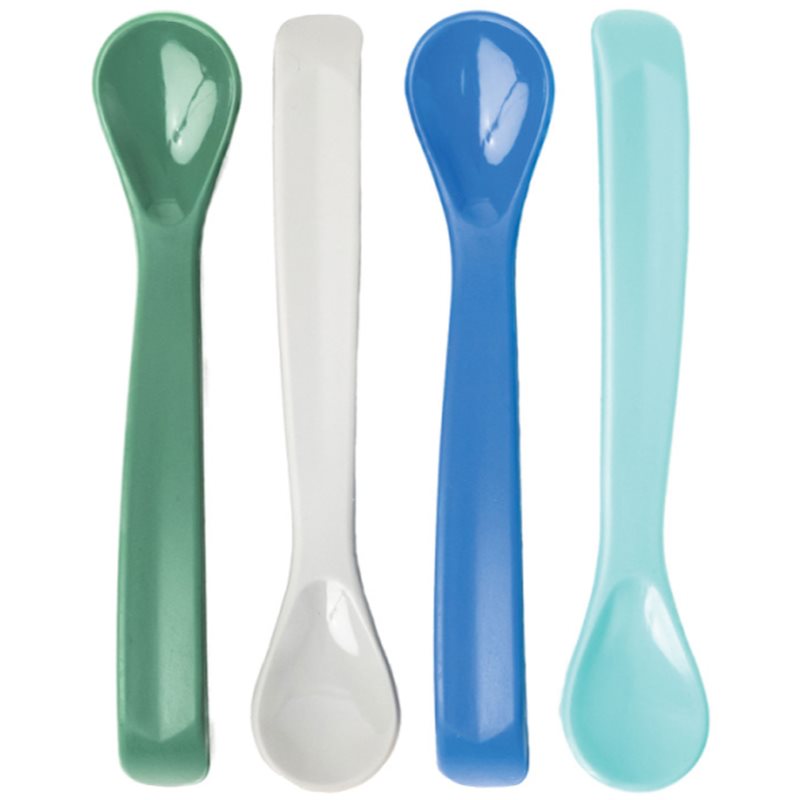 Tiny Twinkle Silicone Baby Spoons linguriță Boy 4 buc