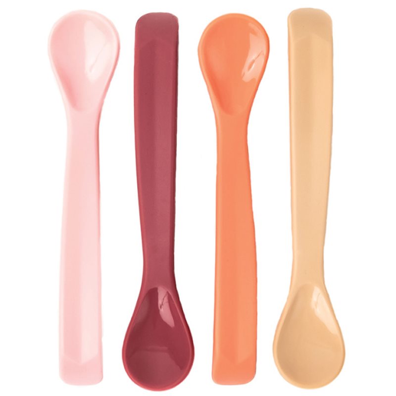 Tiny Twinkle Silicone Baby Spoons linguriță Girl 4 buc