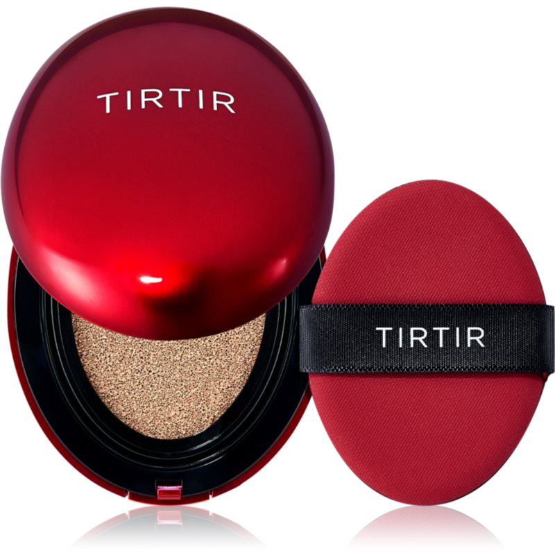 TIRTIR Mask Fit Red Cushion Mini burete cu machiaj de lungă durată cu o protectie UV ridicata culoare 21W Natural Ivory 4.5 g