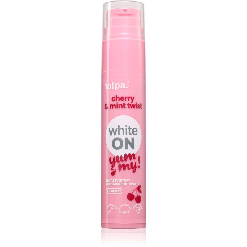Tołpa On White Yummy benzi pentru albirea dintilor aroma Cherry & Mint 60 g