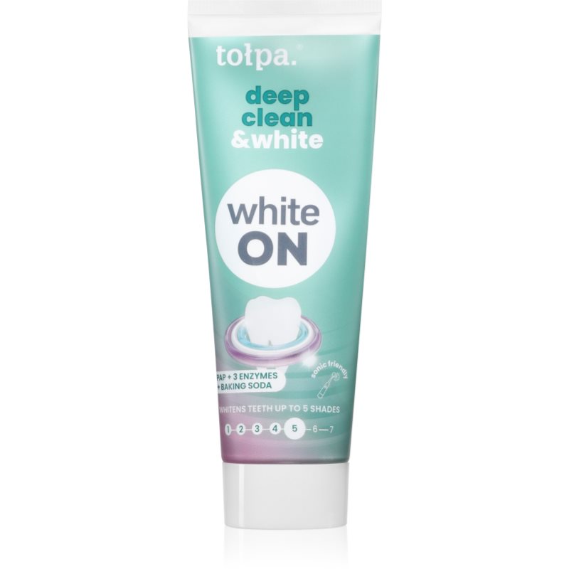 Tołpa On White Deep Clean & White pudra pentru albirea dintilor 75 ml