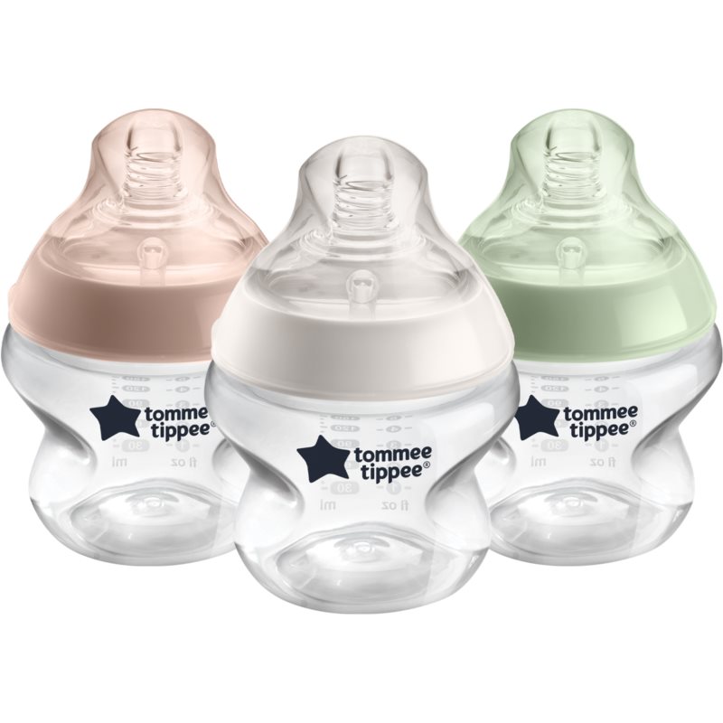 Tommee Tippee Closer To Nature Anti-colic Baby Bottles Set biberon pentru sugari Slow Flow 0m+ 3x150 ml