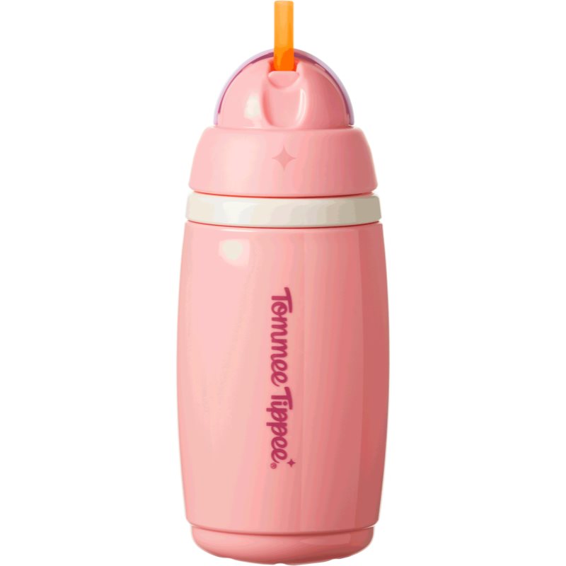 Tommee Tippee Active Cup ceasca cu pai Pink 12m+ 266 ml