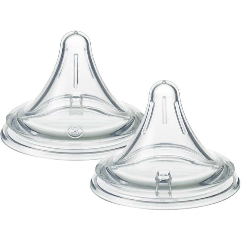 Tommee Tippee Natural Start Deep Latch Teats tetină triunghiulară pentru biberon debit rapid 2 buc