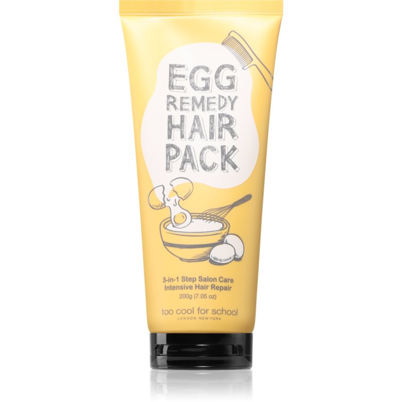 Too Cool For School Egg Remedy Hair Pack mască nutritivă și hidratantă pentru păr 200 g