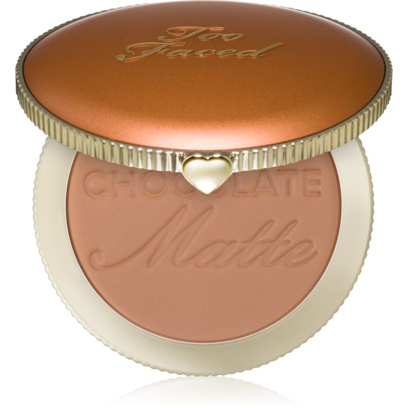 Too Faced Chocolate Soleil Matte Bronzer autobronzant cu efect matifiant culoare Chocolate Soleil 8 g