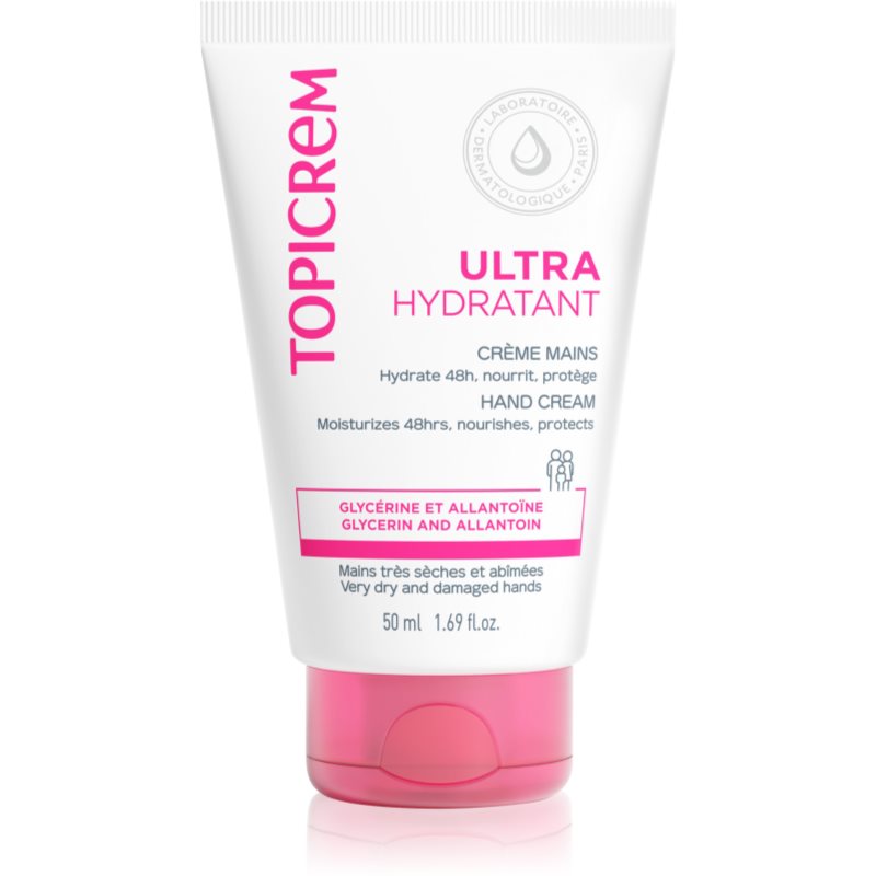 Topicrem UH BODY Ultra-Moisturizing Hand Cream cremă hidratantă pentru mâinile cu pielea uscată și crăpată 50 ml