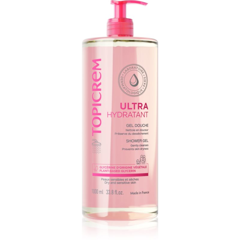 Topicrem UH BODY Gentle Cleansing Gel Gel de curatare delicat pentru față, corp și păr 1000 ml