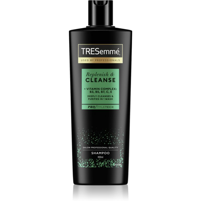 TRESemmé Replenish & Cleanse șampon pentru păr gras cu vitamine Pro Style Technologie™ 400 ml