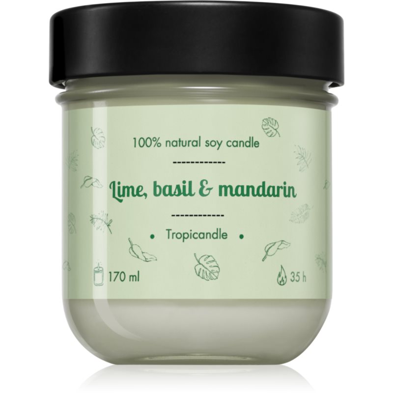 Tropicandle Lime, Basil & Mandarin lumânare parfumată 170 ml