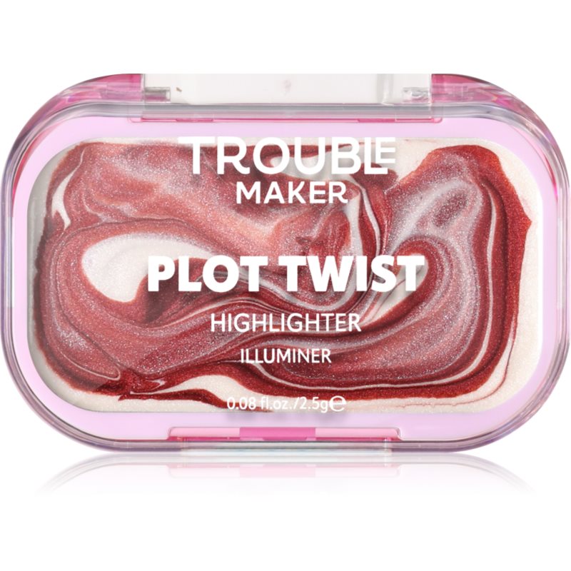 Trouble Maker Plot Twist Cream Highlight iluminator solid cremos culoare Earth Turnt Bronze 2.5 g